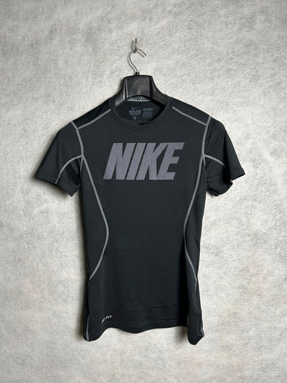 Nike Pro Combat Black Round Neck - Small