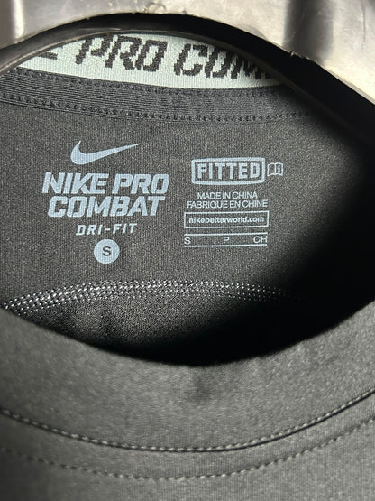 Nike Pro Combat Black Round Neck - Small