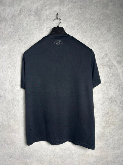 Under Armour Loose Red Big Logo Round Neck Tee - Medium