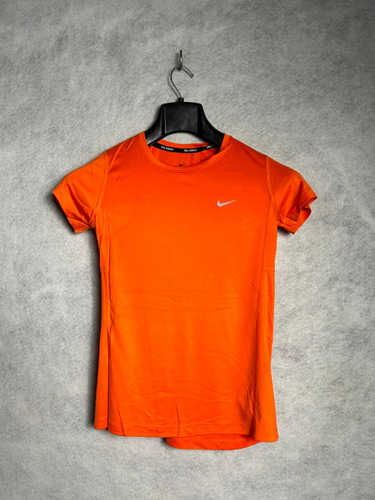 Nike Running Orange Round Neck - Small