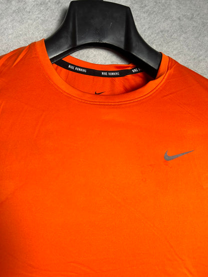 Nike Running Orange Round Neck - Small