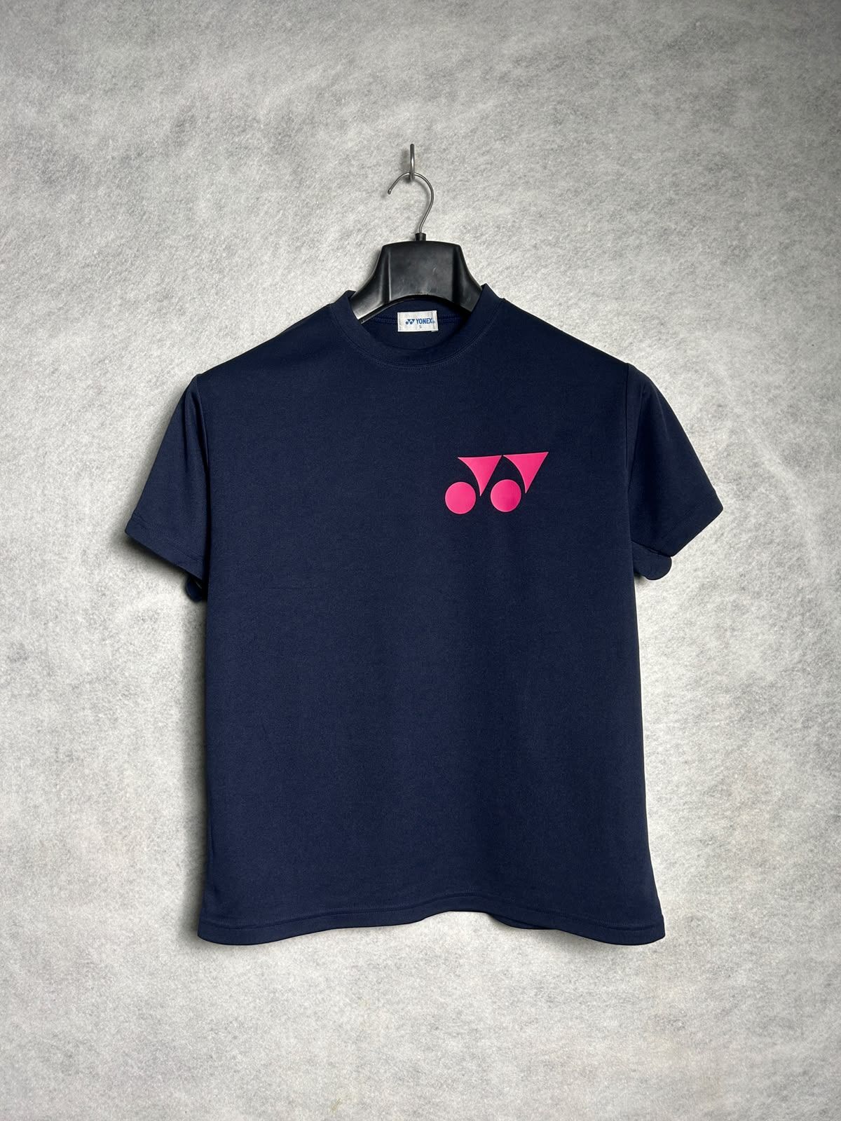 Yonex Blue Pink Logo Round Neck - Small