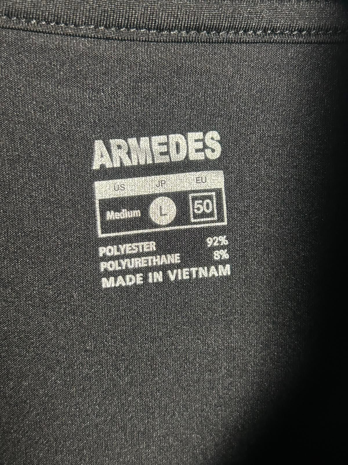 Armedes Black High Round Tee- Large