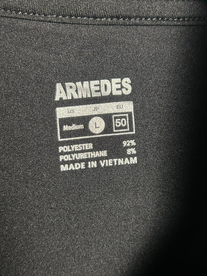Armedes Black High Round Tee- Large