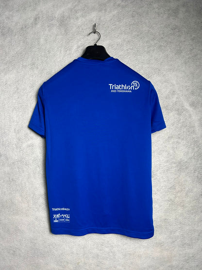 Asics Blue Round Neck Tee - Medium