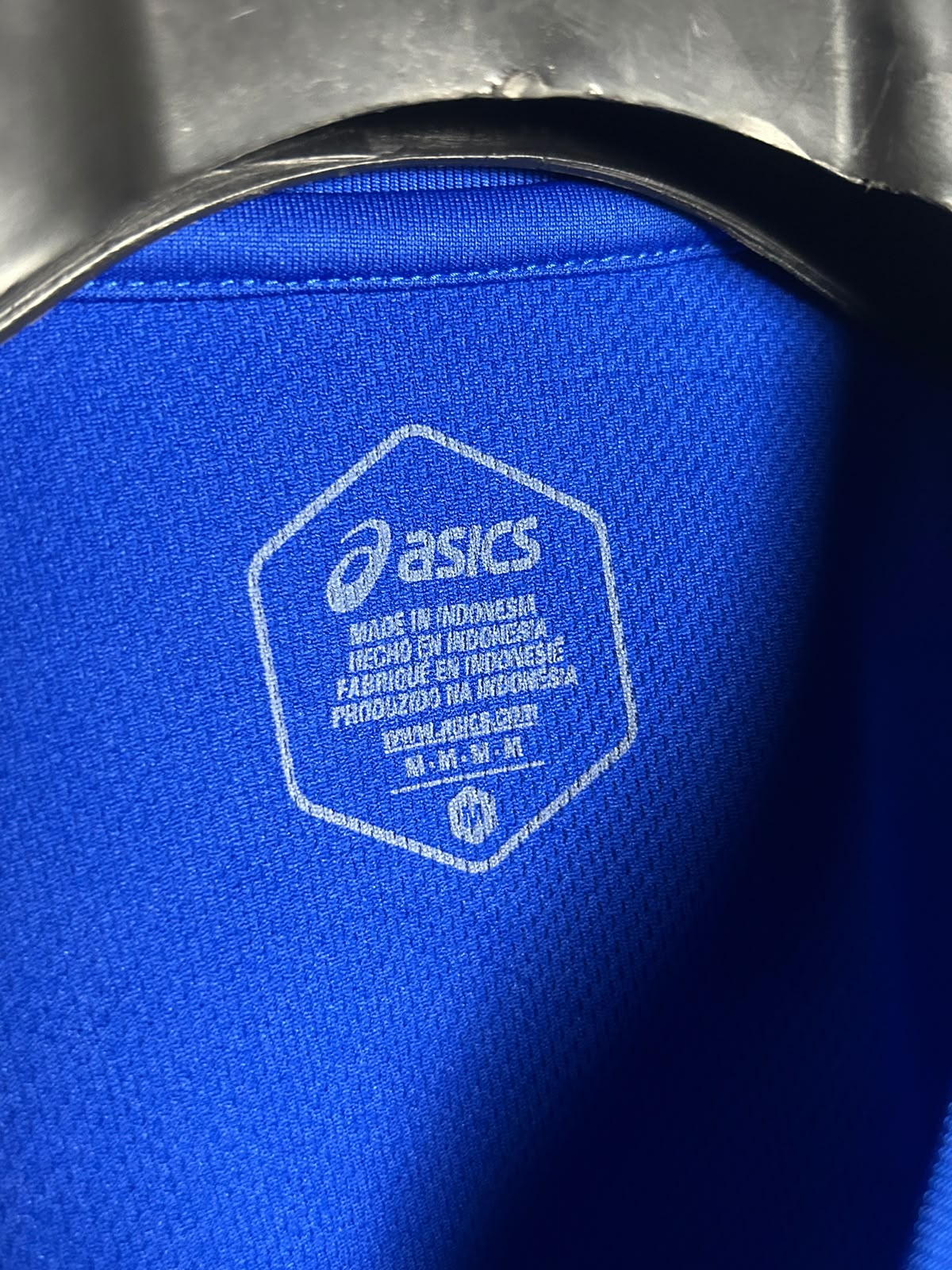Asics Blue Round Neck Tee - Medium