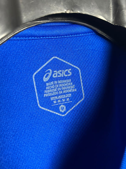 Asics Blue Round Neck Tee - Medium
