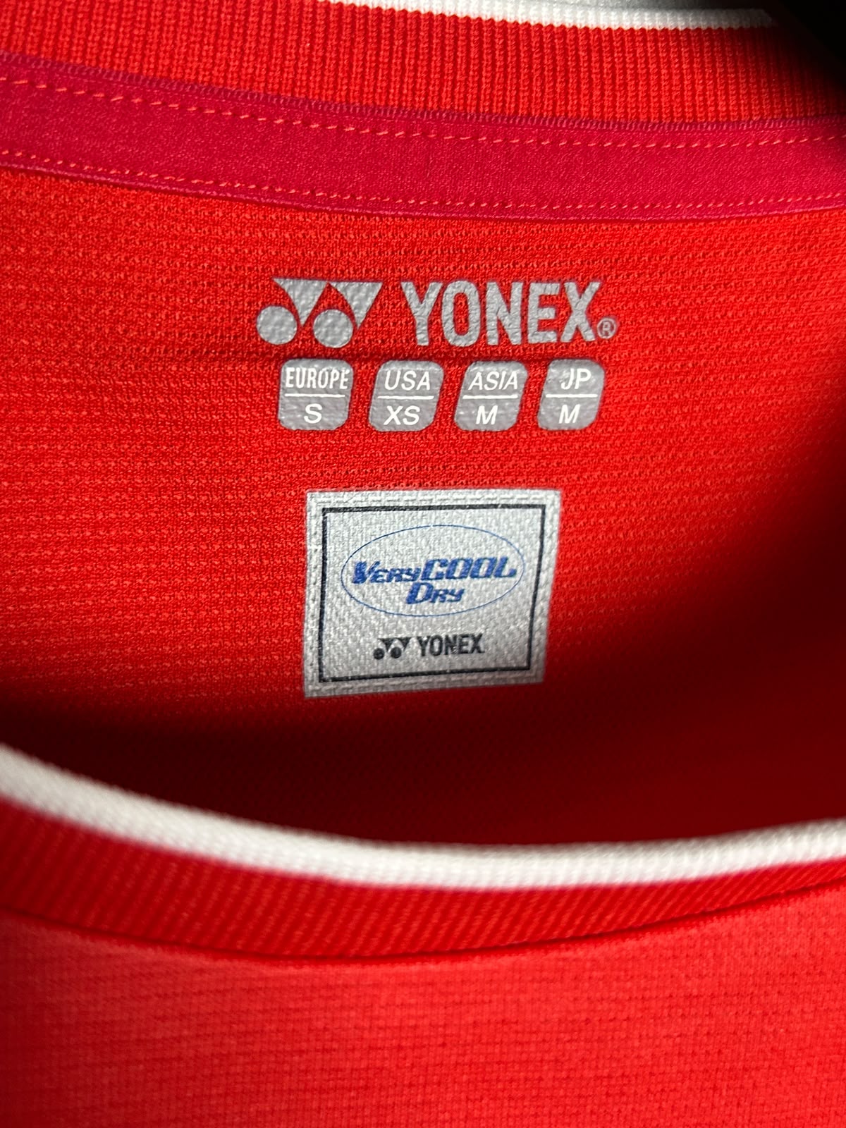 Yonex Red Round Neck - Small