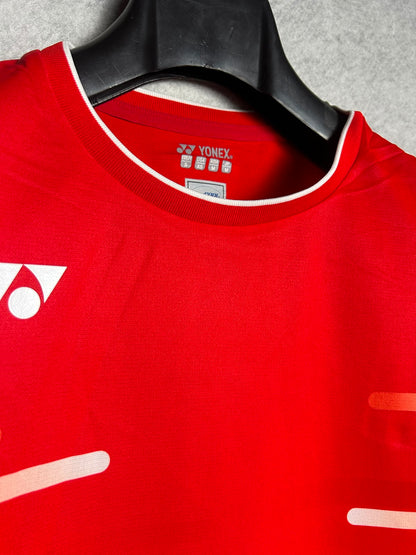 Yonex Red Round Neck - Small