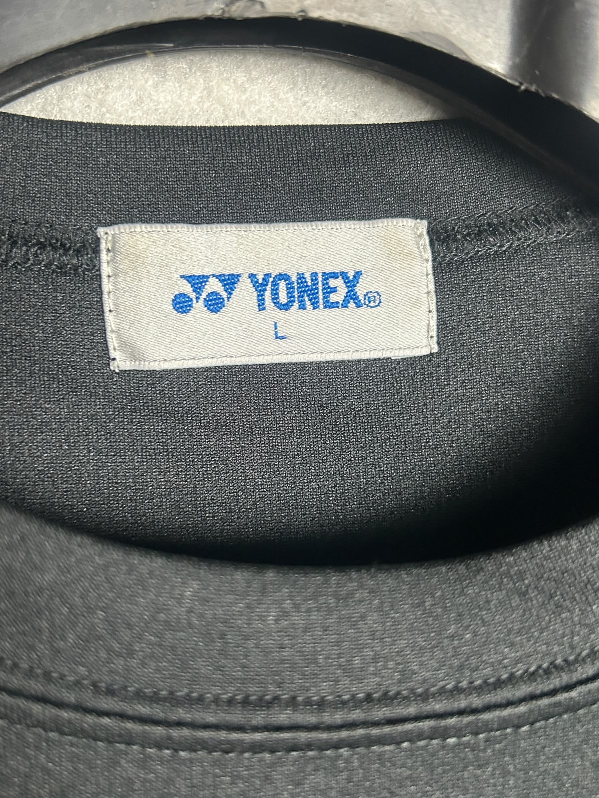 Yonex White/Black Round Neck - Large