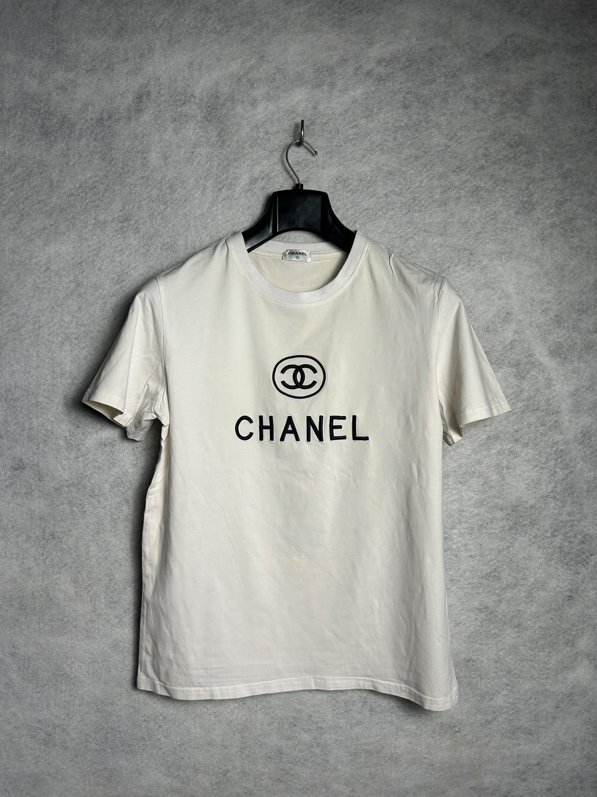 Chanel Cream White Round Neck - Small