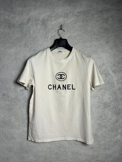 Chanel Cream White Round Neck - Small