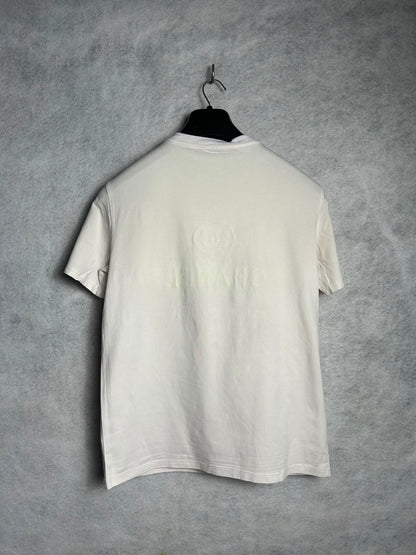 Chanel Cream White Round Neck - Small