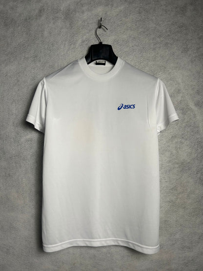 Asics White Round Neck Tee - Medium