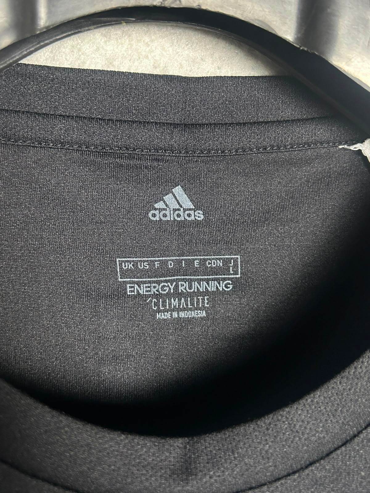 Adidas Energy Running Clima Lite Black Round Neck - Large