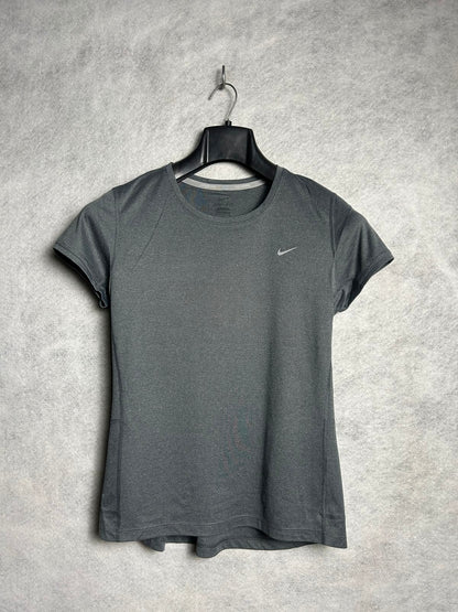 Nike Dri Fit Gray Round Neck - Large