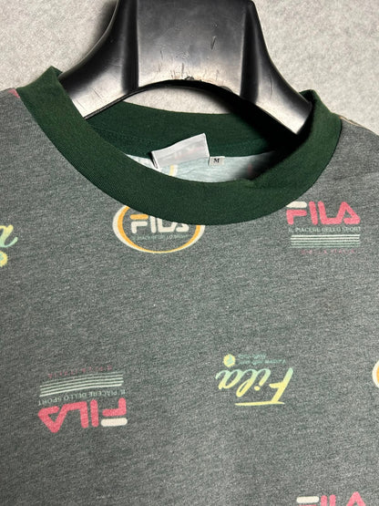Fila Green Round Neck Tee - Medium