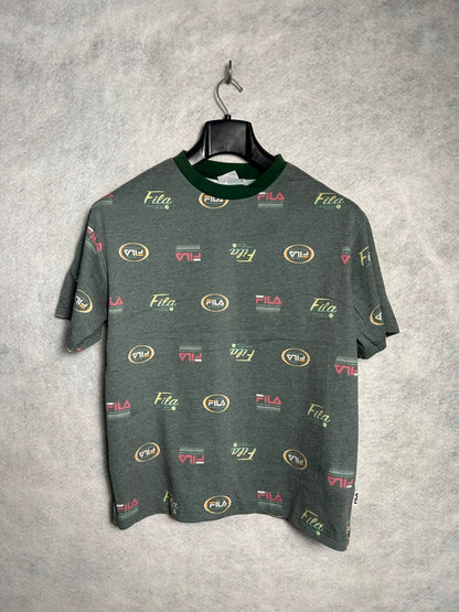 Fila Green Round Neck Tee - Medium