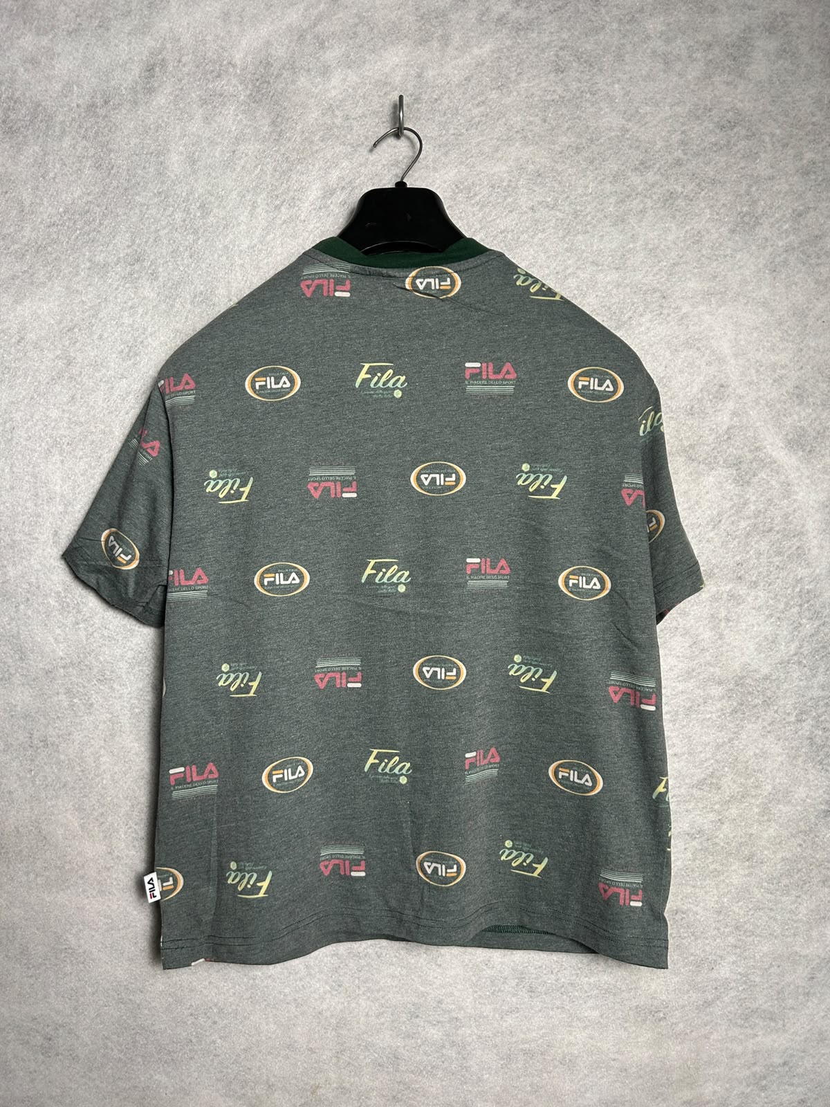 Fila Green Round Neck Tee - Medium