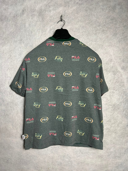 Fila Green Round Neck Tee - Medium