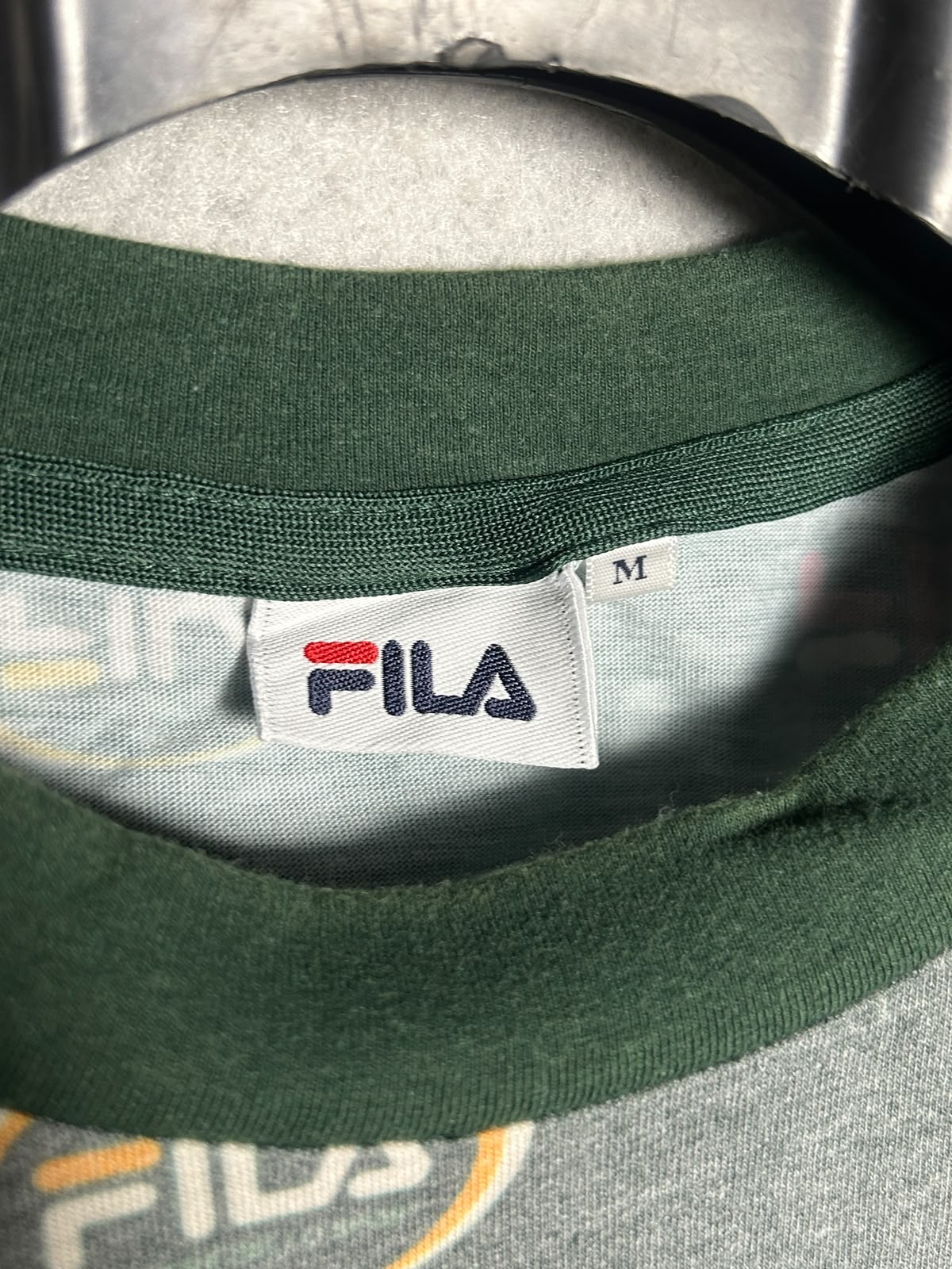 Fila Green Round Neck Tee - Medium