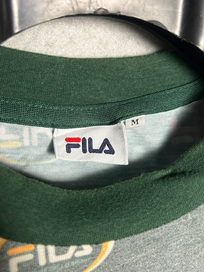 Fila Green Round Neck Tee - Medium