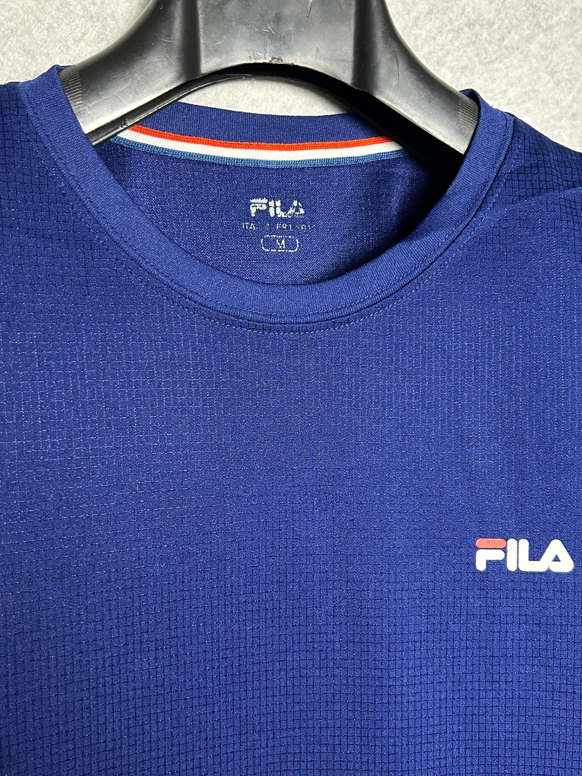 Fila Blue Round Neck Tee - Medium