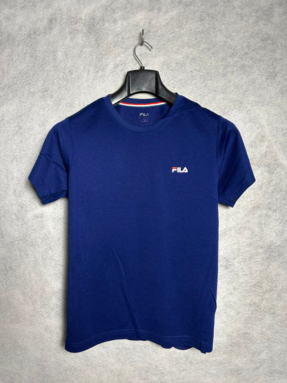 Fila Blue Round Neck Tee - Medium