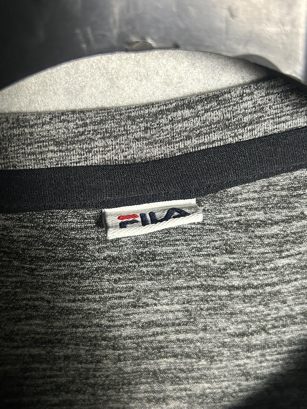 Fila Gray & Black Round Tee - XL