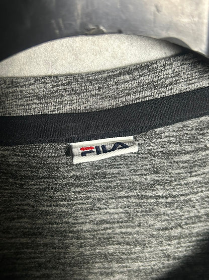 Fila Gray & Black Round Tee - XL