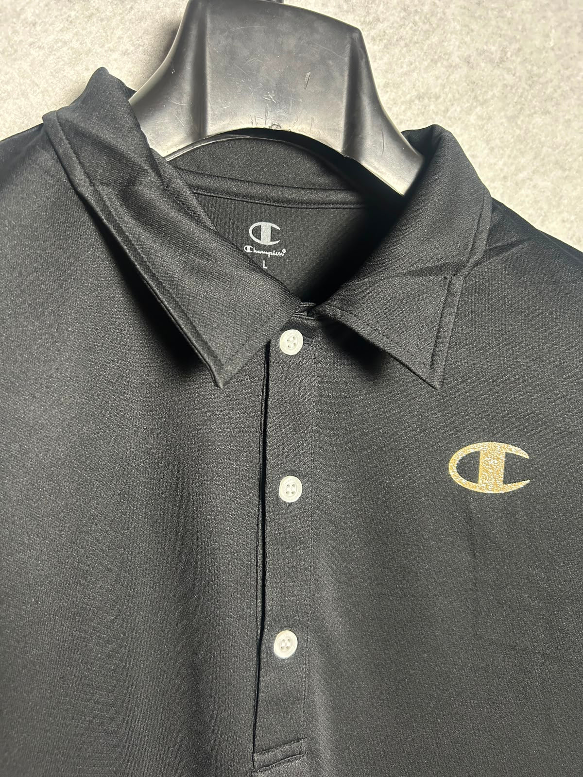 Champion Black Polo - Large