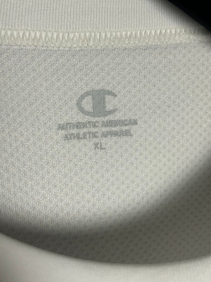 Champion White Big Logo Round Neck - XL
