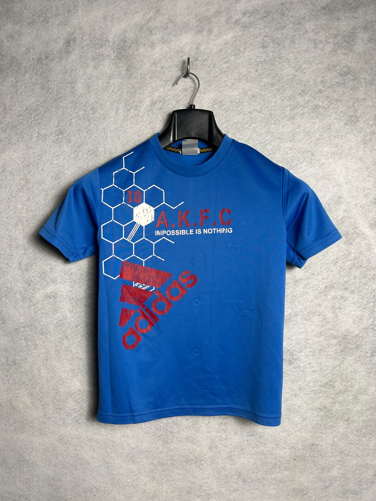Adidas Blue ClimaLite Round Neck Tee - Medium