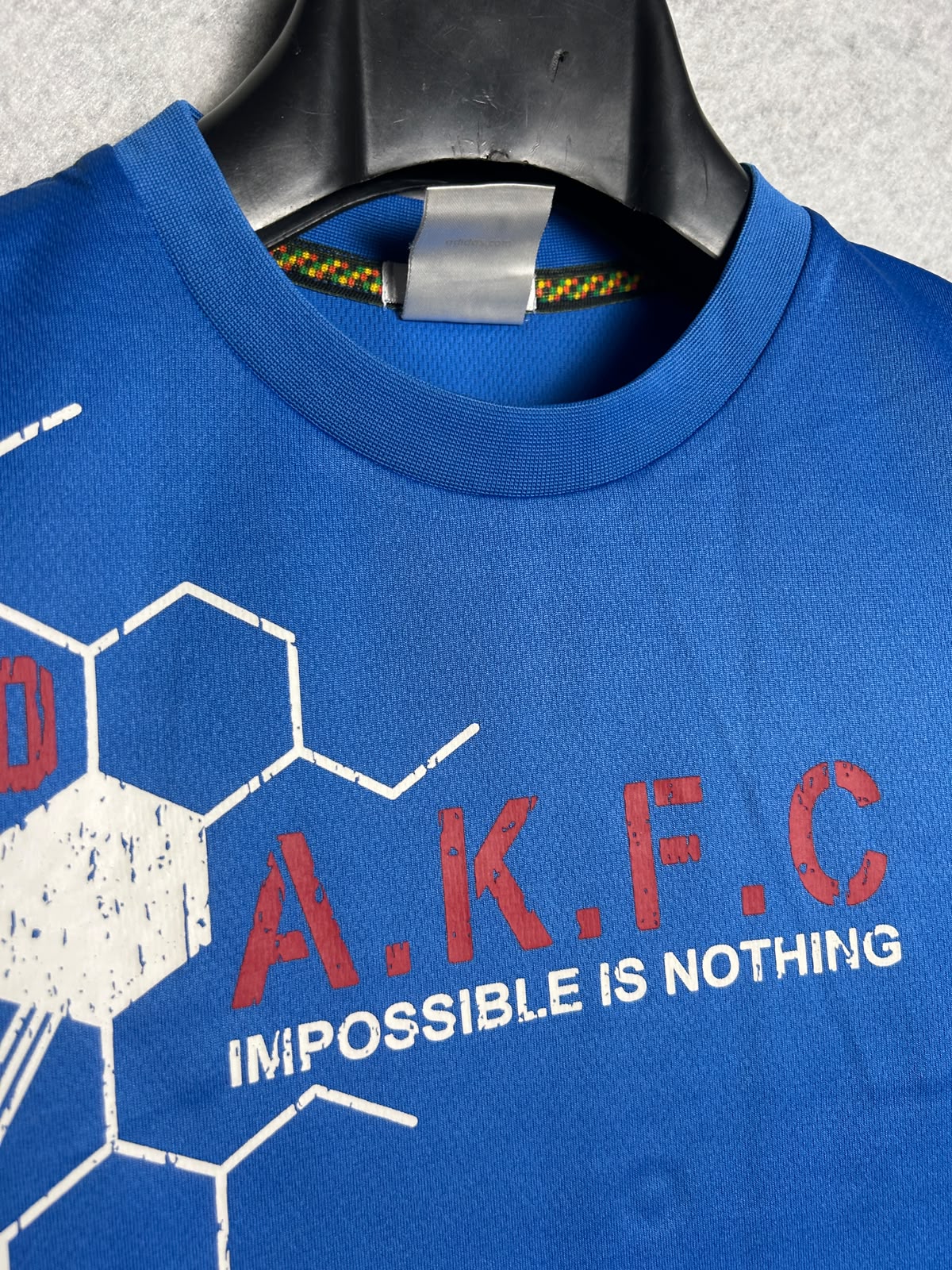 Adidas Blue ClimaLite Round Neck Tee - Medium