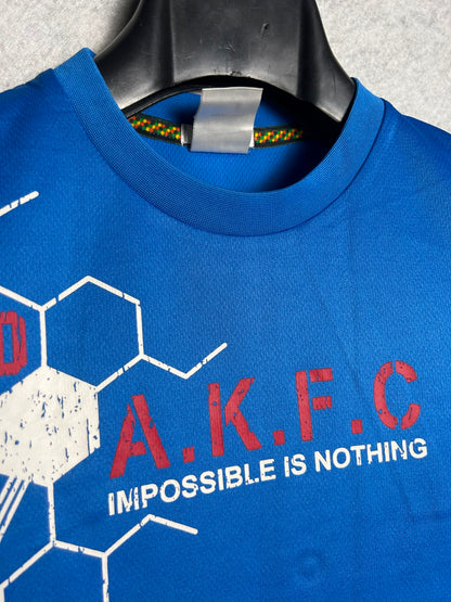 Adidas Blue ClimaLite Round Neck Tee - Medium
