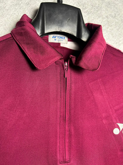 Yonex Purple QTR Zip Polo - Medium