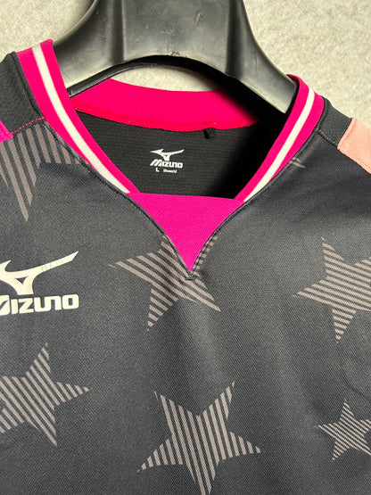 Mizuno Pink & Black V Neck - Large