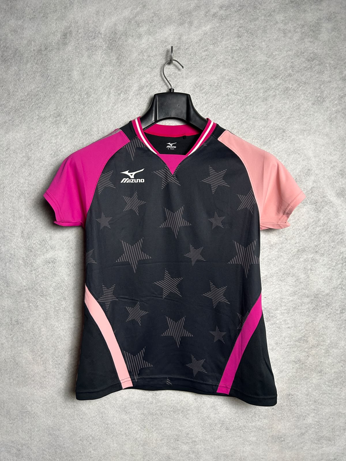 Mizuno Pink & Black V Neck - Large