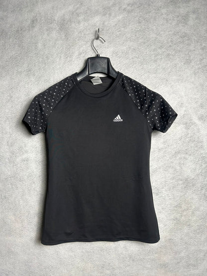 Adidas Black Round Neck Tee - Medium