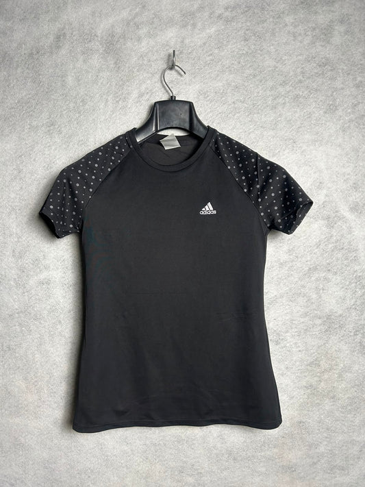 Adidas Black Round Neck Tee - Medium