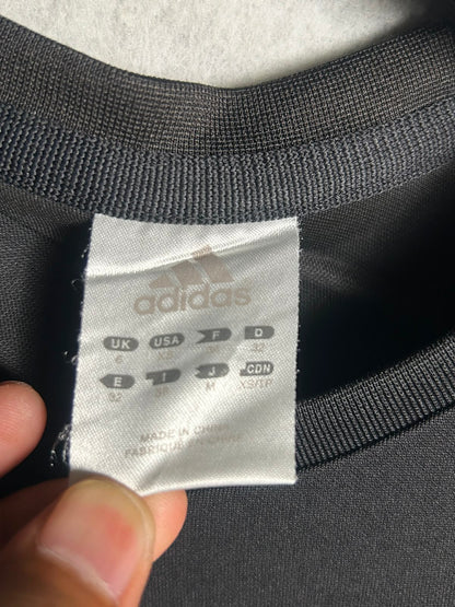 Adidas Black Round Neck Tee - Medium