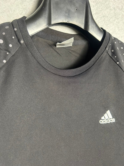Adidas Black Round Neck Tee - Medium