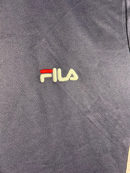 Fila Blue & Pink Round Neck Tee - Medium