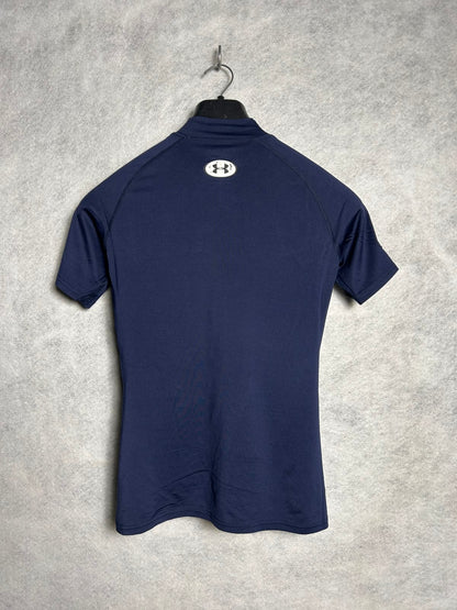 Under Armour Ink Blue Compression Round Neck Tee - Medium