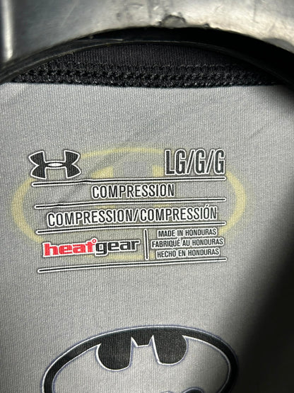 Under Armour Compression Round Neck Black Batman Logo - Large
