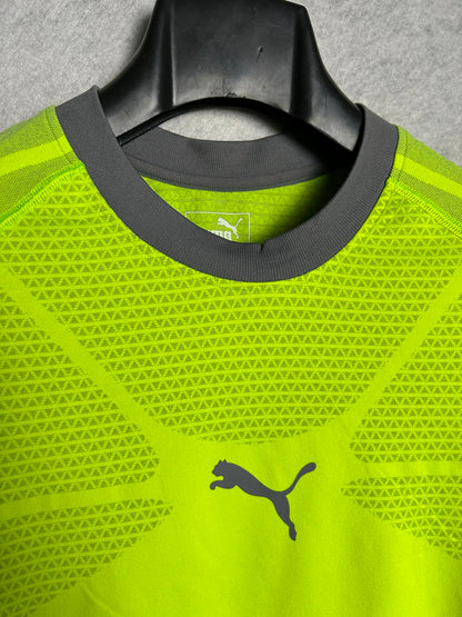 Puma Compression Round Neck Neon Green - Large
