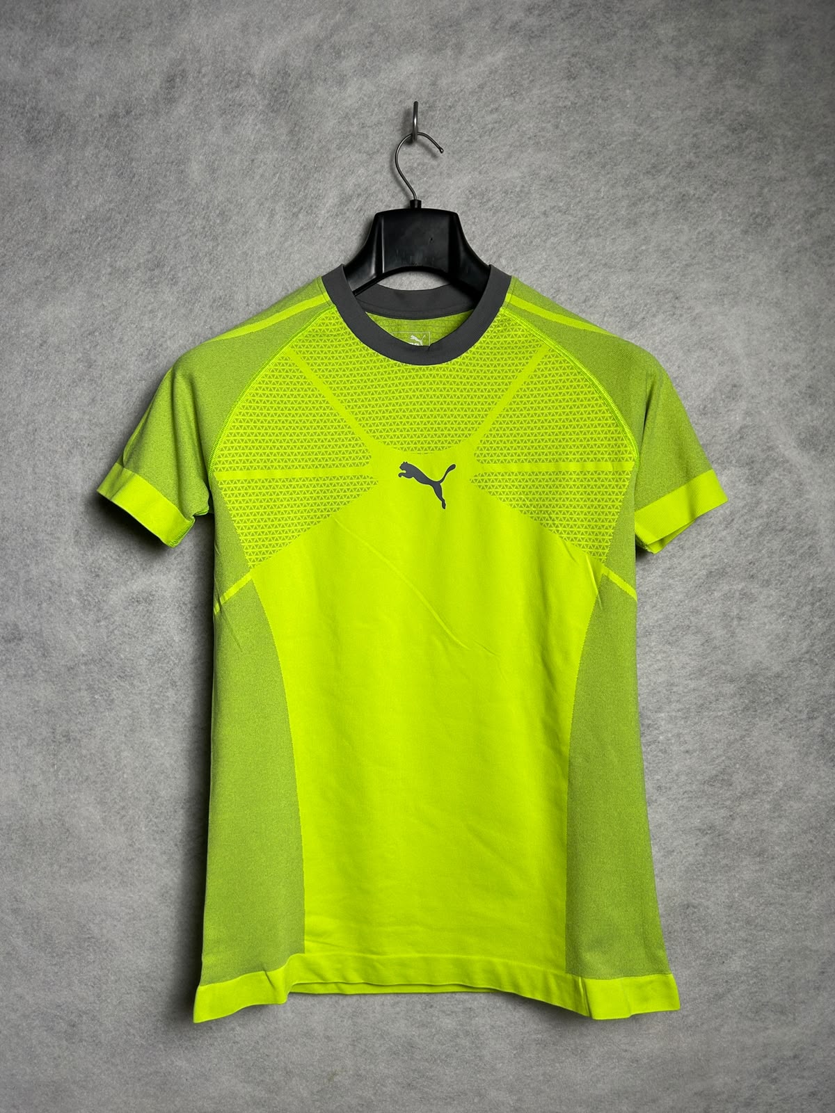Puma Compression Round Neck Neon Green - Large