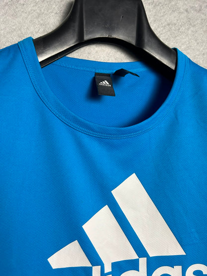 Adidas Blue Round Neck - Small