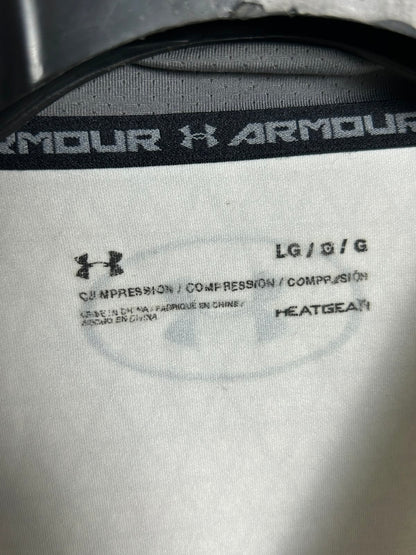 Under Armour Compression Round Neck Heat Gear White - Large