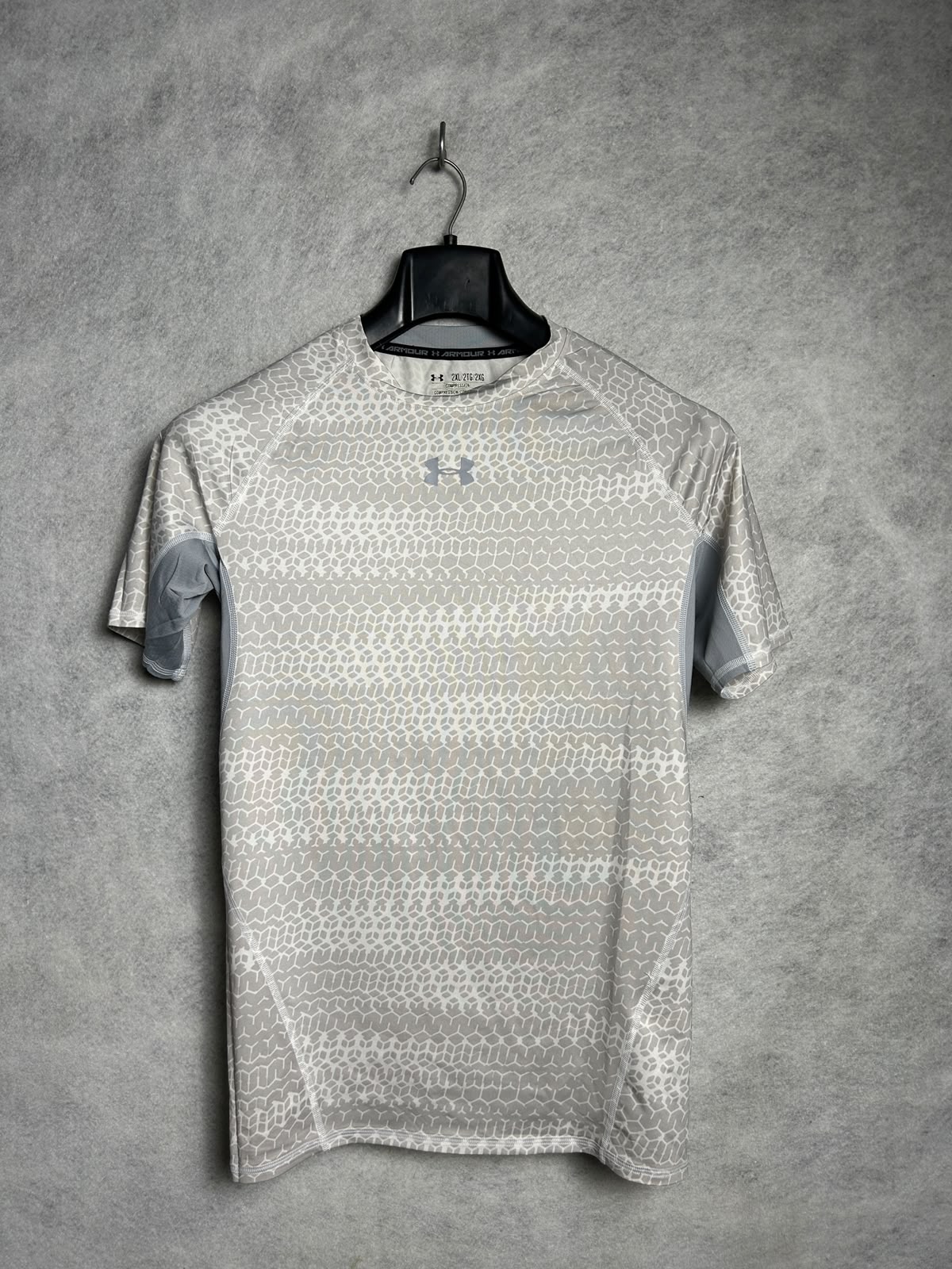 Under Armour Compression Round Neck Heat Gear White - XXL